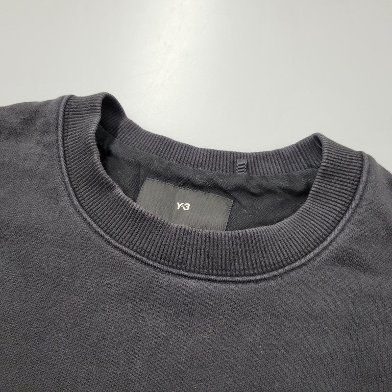 【中古品】【メンズ】 Y-3 ワイスリー FT CREW SWEAT H44783 クルー スウェット パキスタン製 トレーナー 長袖 トップス 140-250618-as-25-izu サイズ：L カラー：ブラック 万代Net店