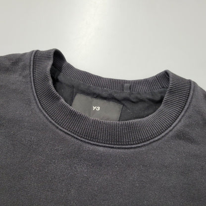 【中古品】【メンズ】 Y-3 ワイスリー FT CREW SWEAT H44783 クルー スウェット パキスタン製 トレーナー 長袖 トップス 140-250618-as-25-izu サイズ：L カラー：ブラック 万代Net店