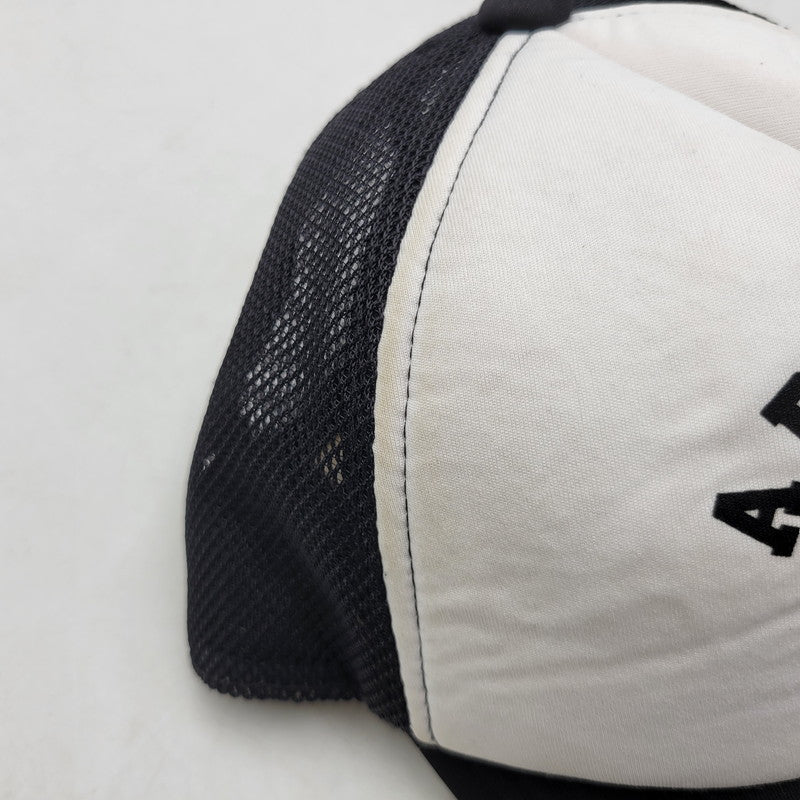 【中古品】【メンズ/レディース】 A BATHING APE アベイシングエイプ MESH CAP 001CPI251001M メッシュキャップ 帽子 185-250618-as-32-izu サイズ：F カラー：ブラック×ホワイト 万代Net店