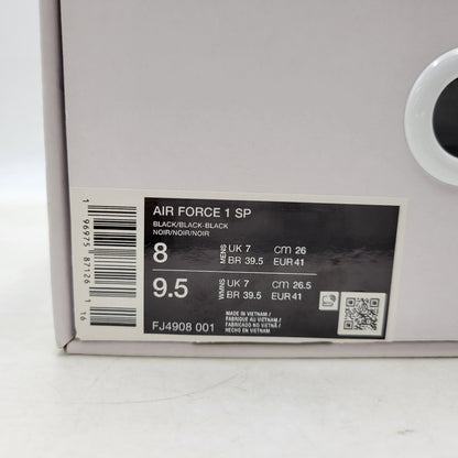 【中古品】【メンズ/レディース】 NIKE ナイキ × 1017 ALYX 9SM 1017アリクス9SM AIR FORCE 1 SP FJ4908-001 エア フォース 1 SP スニーカー シューズ 靴 160-250619-as-06-izu サイズ：26cm カラー：BLACK/BLACK-BLACK 万代Net店