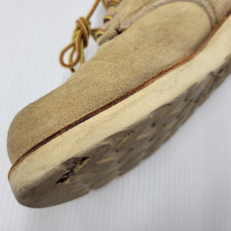 【中古品】【メンズ】 RED WING レッドウィング 6INCH PLAIN TOE ROUGH OUT SUEDE 8167 6インチ プレーントゥ ラフアウト スエード USA製 刺繍羽タグ ブーツ シューズ 靴 164-250620-as-15-izu サイズ：7.5 カラー：ベージュ 万代Net店