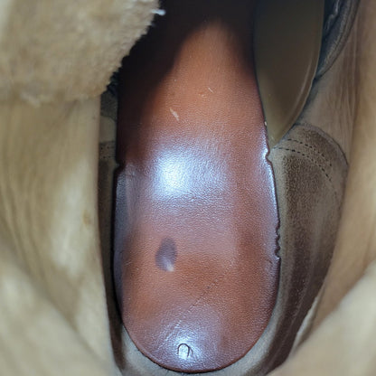 【中古品】【メンズ】 RED WING レッドウィング 6INCH PLAIN TOE ROUGH OUT SUEDE 8167 6インチ プレーントゥ ラフアウト スエード USA製 刺繍羽タグ ブーツ シューズ 靴 164-250620-as-15-izu サイズ：7.5 カラー：ベージュ 万代Net店