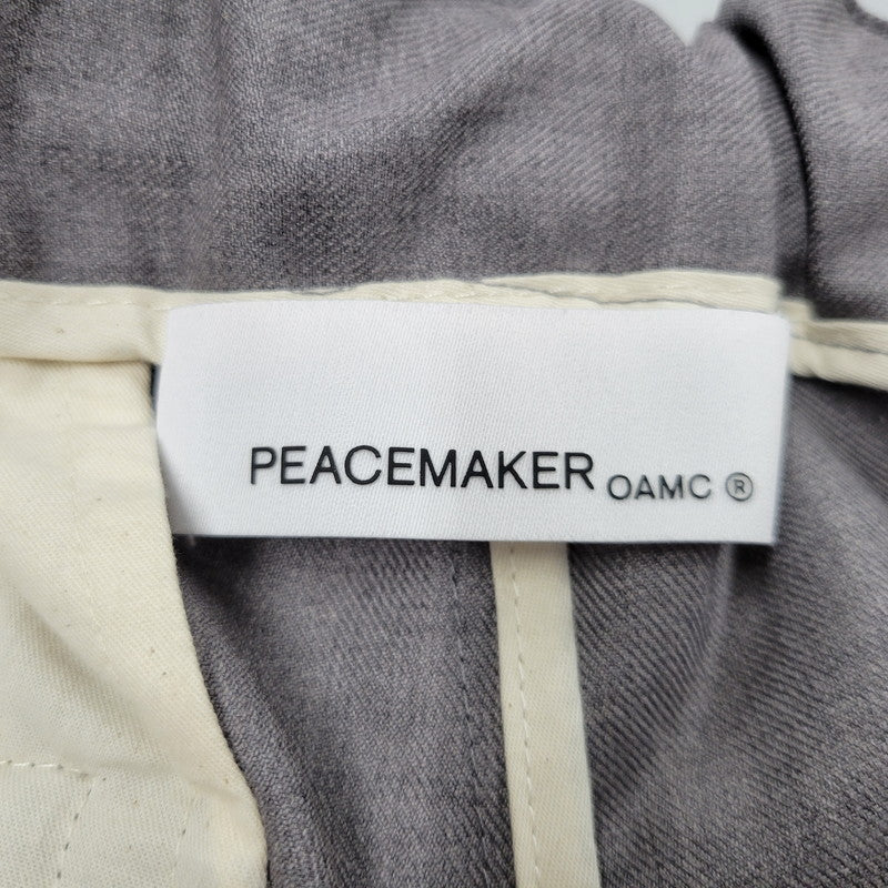 【中古美品】【メンズ】 PEACEMAKER OAMC ピースメイカー オーエーエムシー REGS PANTS PCM1OP01AWO001095 レッグスパンツ ボトムス 152-250620-as-14-izu サイズ：XS カラー：グレー 万代Net店