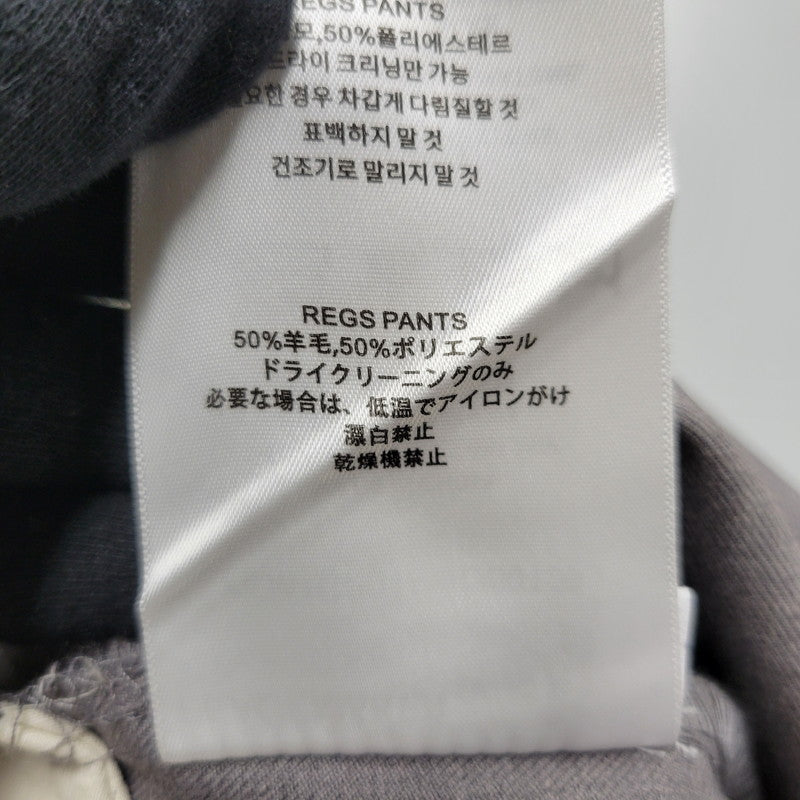 【中古美品】【メンズ】 PEACEMAKER OAMC ピースメイカー オーエーエムシー REGS PANTS PCM1OP01AWO001095 レッグスパンツ ボトムス 152-250620-as-14-izu サイズ：XS カラー：グレー 万代Net店