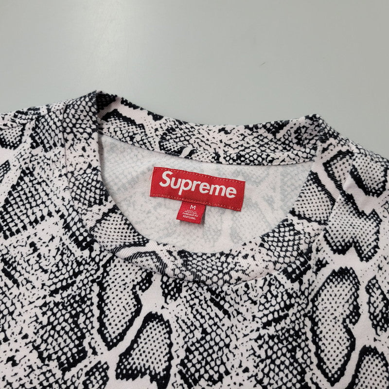 【中古品】【メンズ】 Supreme シュプリーム SNAKE PATTERN SMALL BOX LOGO SS TEE スモール ボックス ロゴ ショートスリーブ Tシャツ 半袖 トップス 149-250713-as-20-izu サイズ：M カラー：マルチカラー 万代Net店