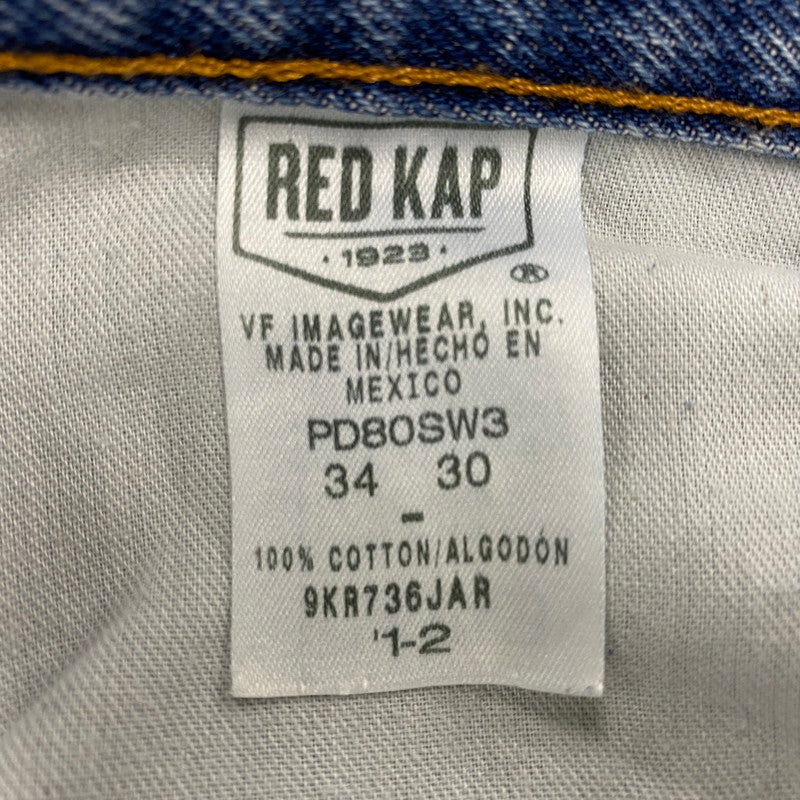 【中古品】【メンズ】 RED KAP レッドキャップ PD80SW3 メキシコ製 DENIM PAINTER PANTS デニムペインターパンツ ズボン ボトムス 157-250621-ma-03-izu サイズ：34×30 カラー：ブルー 万代Net店