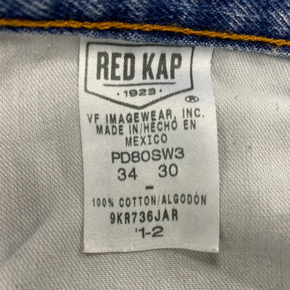【中古品】【メンズ】 RED KAP レッドキャップ PD80SW3 メキシコ製 DENIM PAINTER PANTS デニムペインターパンツ ズボン ボトムス 157-250621-ma-03-izu サイズ：34×30 カラー：ブルー 万代Net店