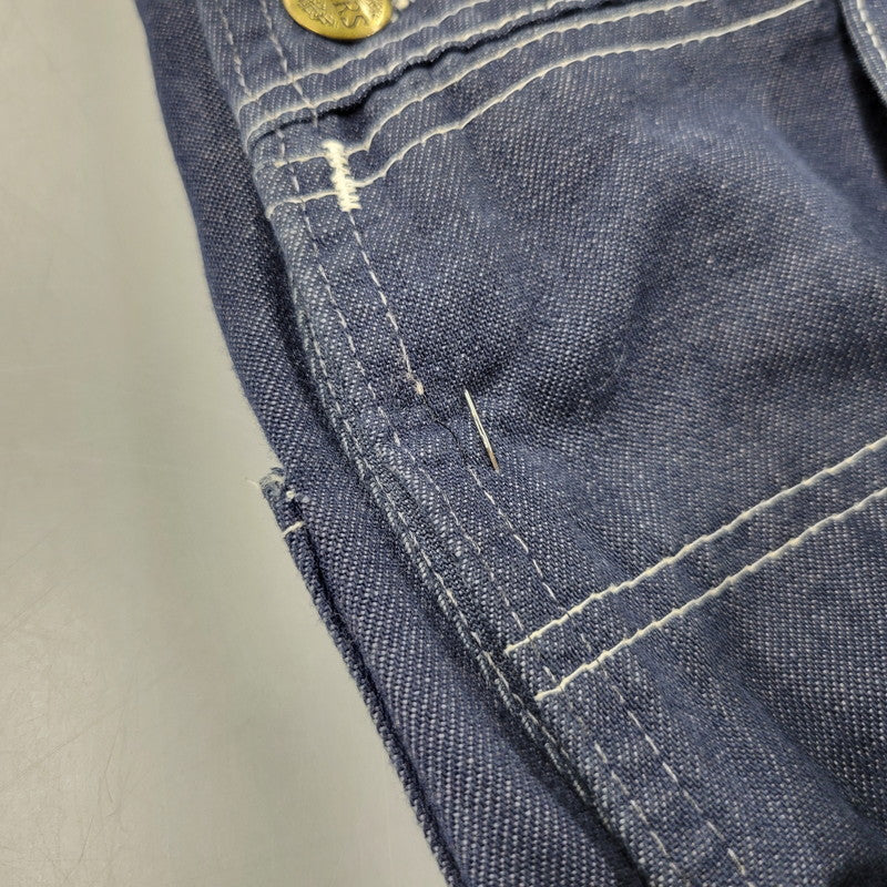 【現状渡し品】【メンズ】 SEARS シアーズ DENIM OVERALLS デニム オーバーオール PERMA PRESTタグ 157-250620-as-11-izu サイズ：30×30 カラー：インディゴ 万代Net店