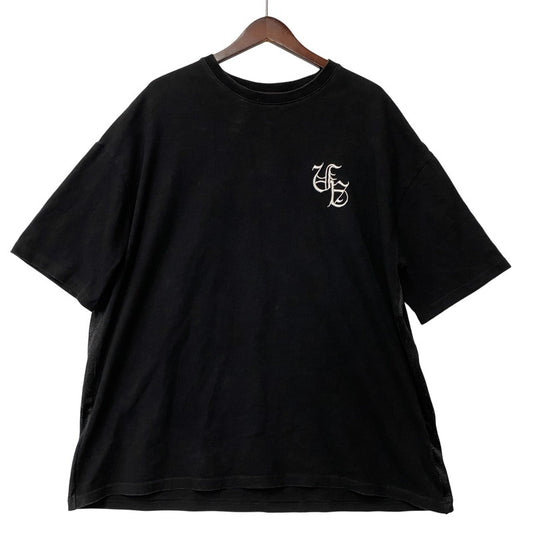 【中古品】【メンズ】 A'GEM/9 エージェムナイン AGN22-A02 MESH LAYERED T-SHIRT メッシュレイヤードTシャツ トップス 半袖 142-250621-ma-13-izu サイズ：FREE カラー：BLACK 万代Net店