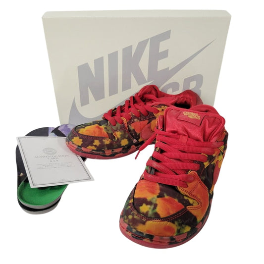 【中古品】【メンズ】 NIKE SB ナイキエスビー × THE WIZARD OF OZ オズの魔法使い DUNK LOW PRO WOO QS FZ1291-600 ダンク ロー プロ WOO QS スニーカー シューズ 靴 160-250622-as-11-izu サイズ：26.5cm カラー：GYM RED/UNIVERSITY RED-MULTI 万代Net店