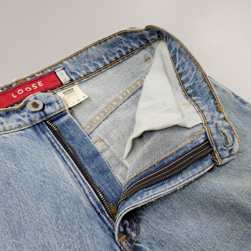 【中古品】【メンズ】 10664-4103 USA製 刻印532 97年製 90S LOOSE DENIM PANTS リーバイス シルバータブ ルーズ デニムパンツ パンツ ボトムス 157-250626-km-05-izu サイズ：不明 カラー：ライトインディゴ 万代Net店