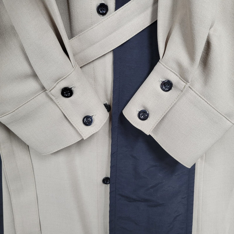 【中古品】【レディース】 UNITED TOKYO ユナイテッドトウキョウ 142110003 アシメテーラーシャツワンピース 168-250626-km-07-izu サイズ：2 カラー：ベージュ×ブラック 万代Net店