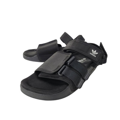 【中古品】【メンズ】 adidas アディダス NEW ADILETTE SANDALS GZ8409 ニューアディレッタ サンダル シューズ 靴 161-250622-as-04-izu サイズ：27.5cm カラー：ブラック 万代Net店