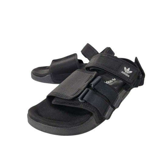 【中古品】【メンズ】 adidas アディダス NEW ADILETTE SANDALS GZ8409 ニューアディレッタ サンダル シューズ 靴 161-250622-as-04-izu サイズ：27.5cm カラー：ブラック 万代Net店