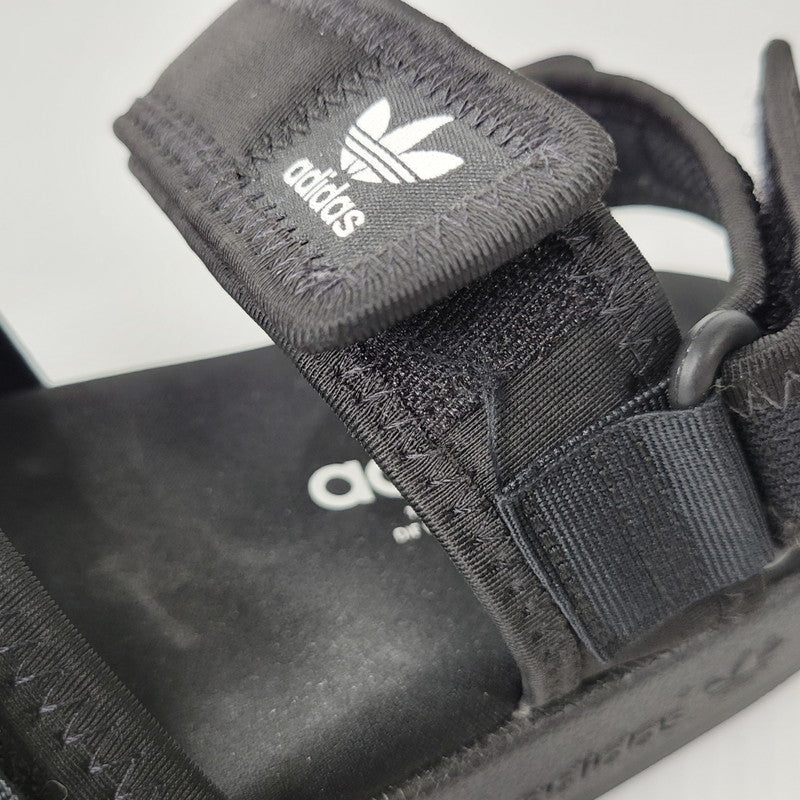 【中古品】【メンズ】 adidas アディダス NEW ADILETTE SANDALS GZ8409 ニューアディレッタ サンダル シューズ 靴 161-250622-as-04-izu サイズ：27.5cm カラー：ブラック 万代Net店