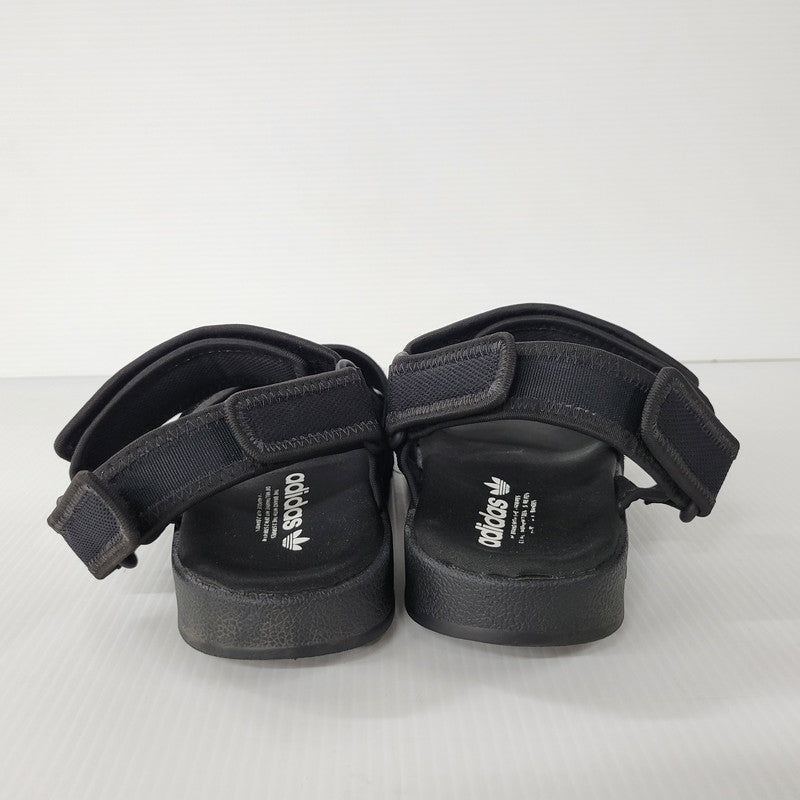 【中古品】【メンズ】 adidas アディダス NEW ADILETTE SANDALS GZ8409 ニューアディレッタ サンダル シューズ 靴 161-250622-as-04-izu サイズ：27.5cm カラー：ブラック 万代Net店