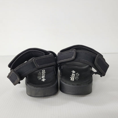 【中古品】【メンズ】 adidas アディダス NEW ADILETTE SANDALS GZ8409 ニューアディレッタ サンダル シューズ 靴 161-250622-as-04-izu サイズ：27.5cm カラー：ブラック 万代Net店