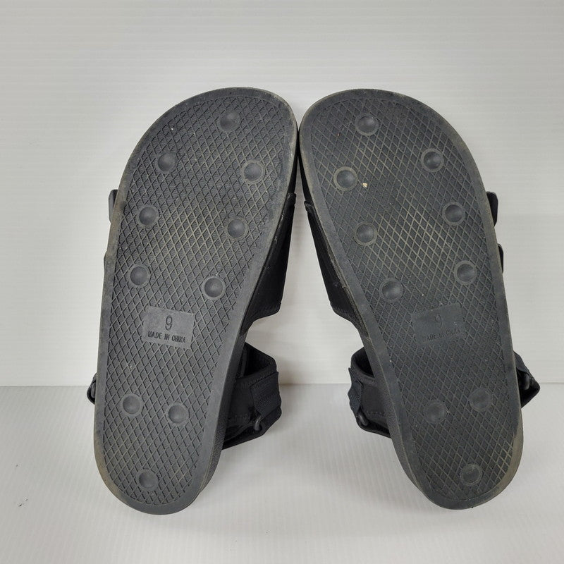 【中古品】【メンズ】 adidas アディダス NEW ADILETTE SANDALS GZ8409 ニューアディレッタ サンダル シューズ 靴 161-250622-as-04-izu サイズ：27.5cm カラー：ブラック 万代Net店