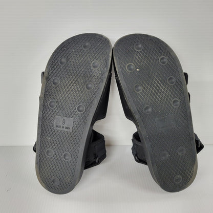 【中古品】【メンズ】 adidas アディダス NEW ADILETTE SANDALS GZ8409 ニューアディレッタ サンダル シューズ 靴 161-250622-as-04-izu サイズ：27.5cm カラー：ブラック 万代Net店