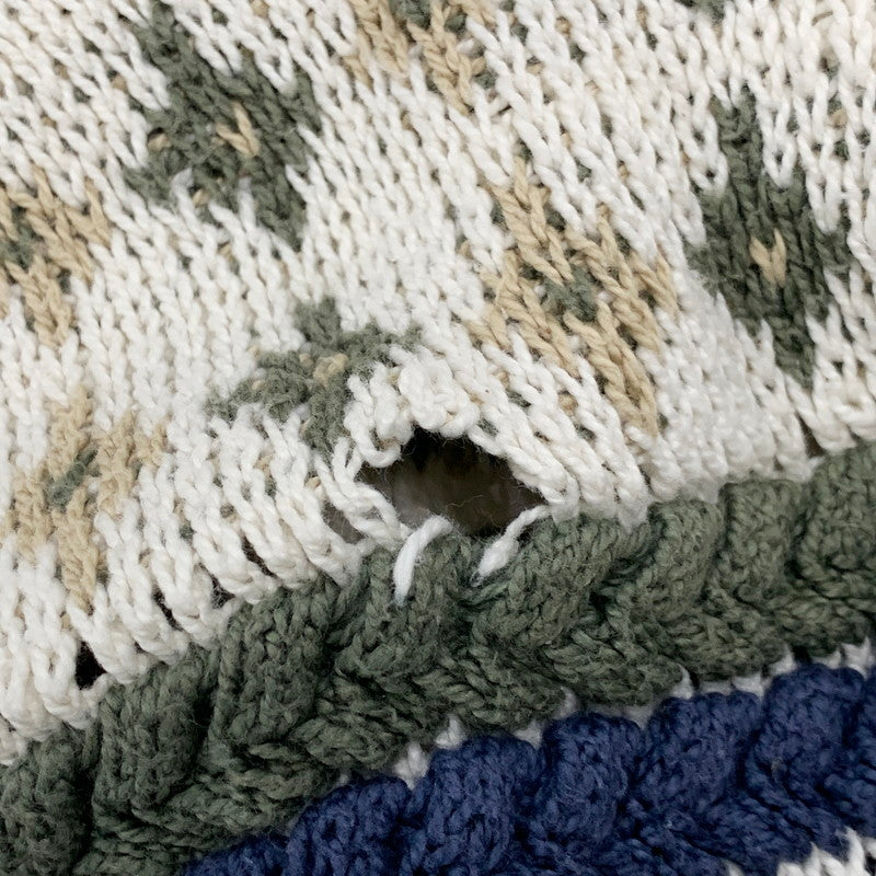 【中古品】【メンズ】 CAPE ISLE KNITTERS ケープアイルニッターズ USA製 3D KNIT SWEATER スリーディーニットセーター トップス 長袖 146-250626-ma-11-izu サイズ：L カラー：マルチ 万代Net店