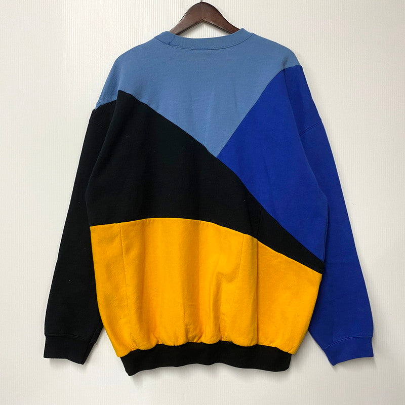 【中古品】【メンズ】 HANES ヘインズ REMAKE SWEATSHIRT スウェットシャツ メキシコ製 トレーナー 長袖 トップス 146-250623-as-26-izu サイズ：M カラー：マルチカラー 万代Net店
