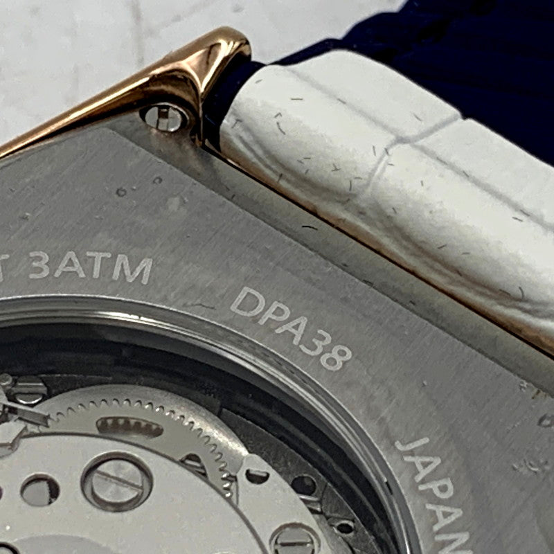 【中古品】【メンズ/レディース】 Angel Clover エンジェルクローバー DOUBLE PLAY AUTOMATIC WATCH DPA38 ダブル プレイ オートマチック ウォッチ 腕時計 192-250624-ay-04-izu カラー：ホワイト×ブルー×ゴールド系 万代Net店