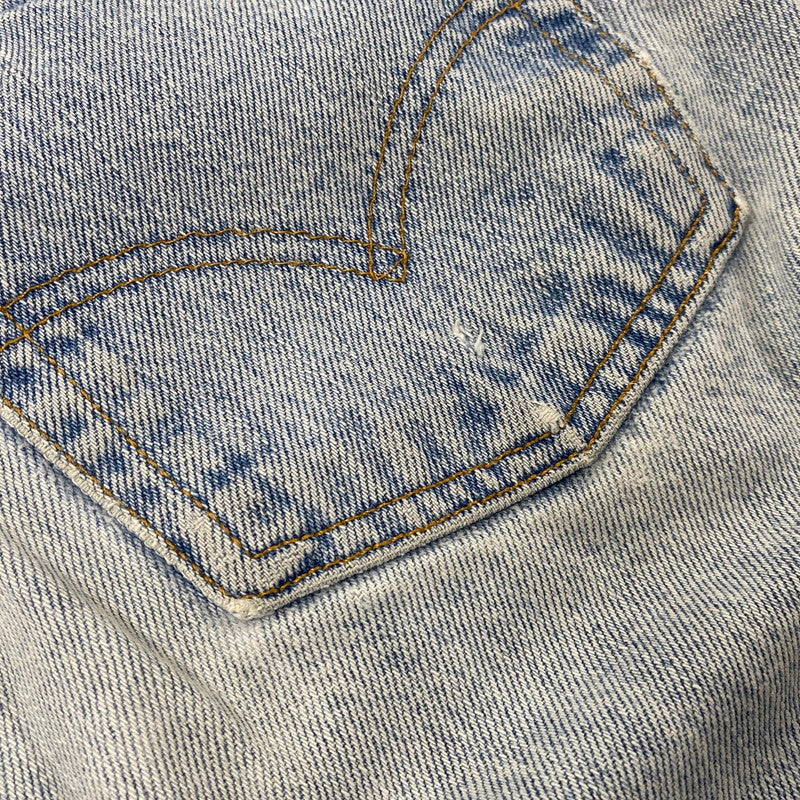 【中古品】【メンズ】 550 RELAXED FIT TAPERED LEG DENIM PANTS 550-4891 リラックスド フィット テーパード レッグ デニムパンツ 刻印653 USA製 ジーンズ ボトムス 157-250627-as-01-izu サイズ：30×34 カラー：ライトインディゴ 万代Net店