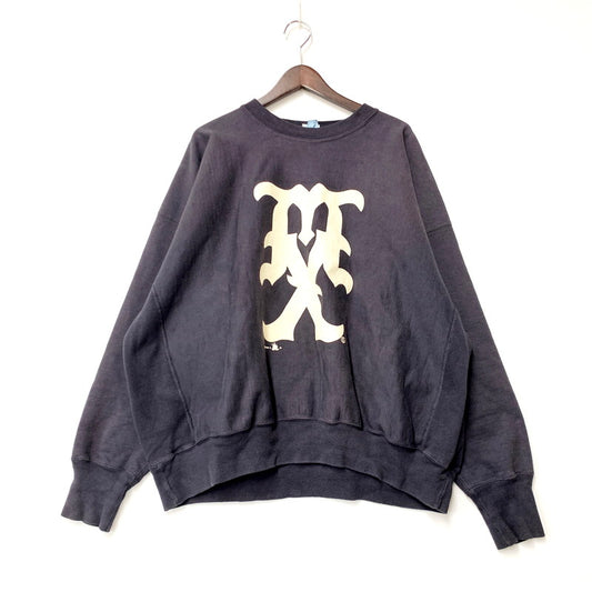 【中古美品】【メンズ】 SAINT MICHAEL セントマイケル SM-YS1-0000-033 24AW MX CREW SWT クルースウェット トップス 長袖 142-250624-ma-08-izu サイズ：XL カラー：NAVY 万代Net店