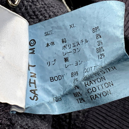 【中古美品】【メンズ】 SAINT MICHAEL セントマイケル SM-YS1-0000-033 24AW MX CREW SWT クルースウェット トップス 長袖 142-250624-ma-08-izu サイズ：XL カラー：NAVY 万代Net店