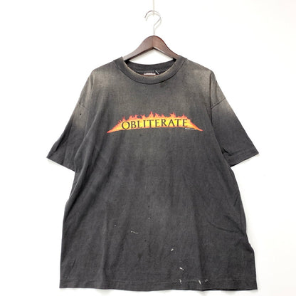 【中古美品】【メンズ】 SAINT MICHAEL セントマイケル SM-HR8-0000-013 25SS SS TEE OBLITERATE ショートスリーブT オブリタレイト トップス 半袖 142-250624-ma-06-izu サイズ：L カラー：BLACK 万代Net店
