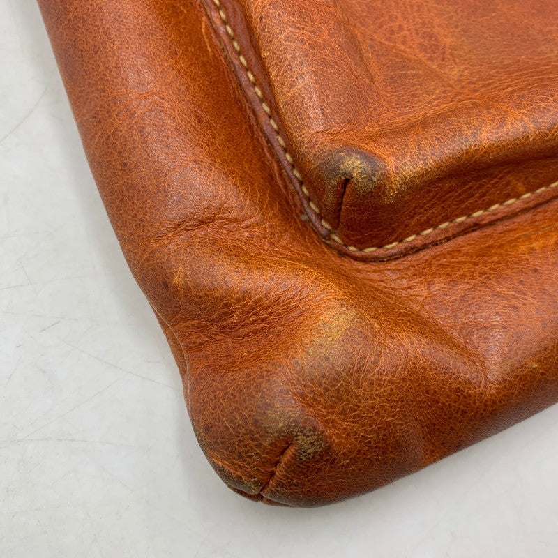 【中古品】【メンズ/レディース】 genten ゲンテン DAN GENTEN LEATHER SHOULDER BAG ダンゲンテン カバン レザー ショルダー バック 188-250704-rk-03-izu カラー：ブラウン 万代Net店