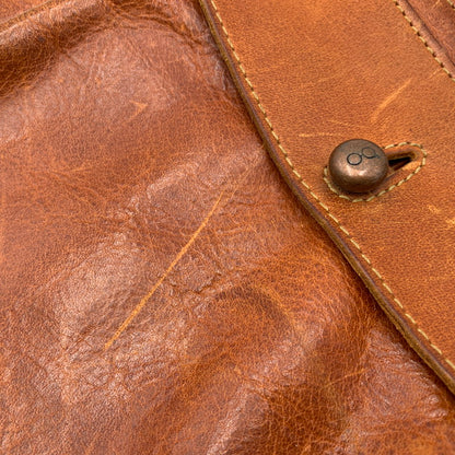 【中古品】【メンズ/レディース】 genten ゲンテン DAN GENTEN LEATHER SHOULDER BAG ダンゲンテン カバン レザー ショルダー バック 188-250704-rk-03-izu カラー：ブラウン 万代Net店