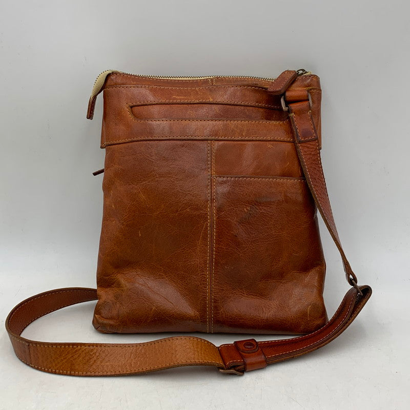 【中古品】【メンズ/レディース】 genten ゲンテン DAN GENTEN LEATHER SHOULDER BAG ダンゲンテン カバン レザー ショルダー バック 188-250704-rk-03-izu カラー：ブラウン 万代Net店