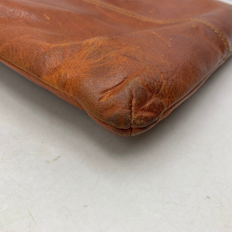 【中古品】【メンズ/レディース】 genten ゲンテン DAN GENTEN LEATHER SHOULDER BAG ダンゲンテン カバン レザー ショルダー バック 188-250704-rk-03-izu カラー：ブラウン 万代Net店