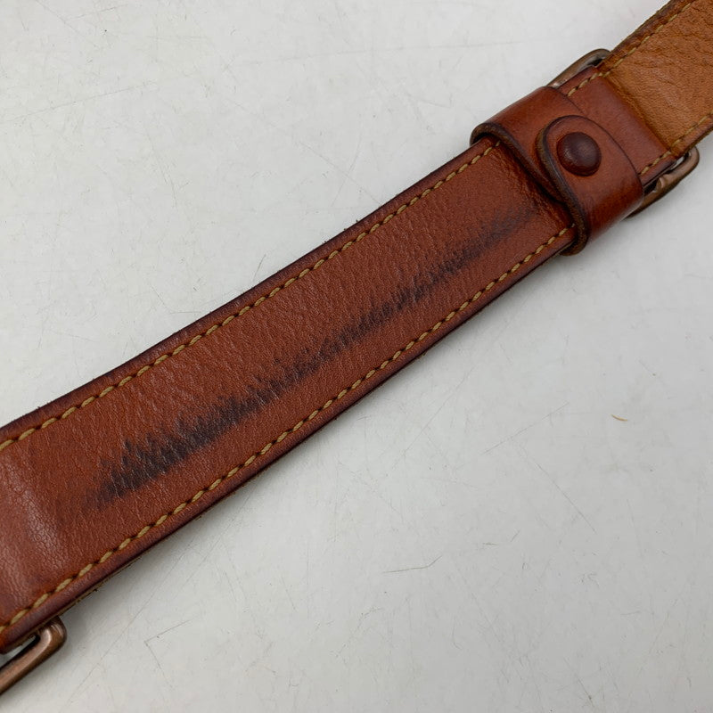 【中古品】【メンズ/レディース】 genten ゲンテン DAN GENTEN LEATHER SHOULDER BAG ダンゲンテン カバン レザー ショルダー バック 188-250704-rk-03-izu カラー：ブラウン 万代Net店