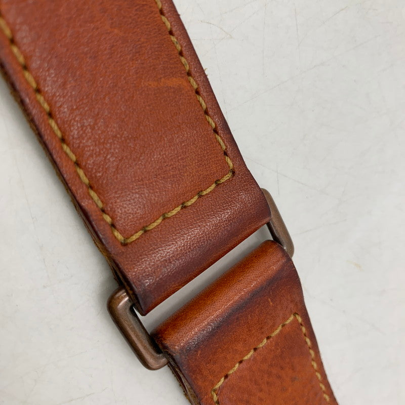 【中古品】【メンズ/レディース】 genten ゲンテン DAN GENTEN LEATHER SHOULDER BAG ダンゲンテン カバン レザー ショルダー バック 188-250704-rk-03-izu カラー：ブラウン 万代Net店