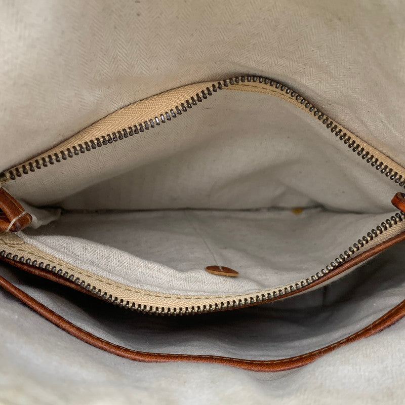 【中古品】【メンズ/レディース】 genten ゲンテン DAN GENTEN LEATHER SHOULDER BAG ダンゲンテン カバン レザー ショルダー バック 188-250704-rk-03-izu カラー：ブラウン 万代Net店
