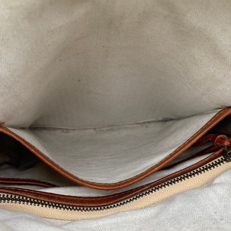 【中古品】【メンズ/レディース】 genten ゲンテン DAN GENTEN LEATHER SHOULDER BAG ダンゲンテン カバン レザー ショルダー バック 188-250704-rk-03-izu カラー：ブラウン 万代Net店