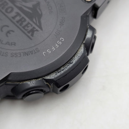 【中古品】【メンズ/レディース】 CASIO カシオ PRO TREK CLIMBER LINE TOUGH SOLAR DIGITAL WATCH PRW-30Y プロトレック クライマーライン タフソーラー デジタル 腕時計 197-250628-as-10-izu サイズ：51.6 × 45.2 × 12.3 mm カラー：ブラック 万代Net店