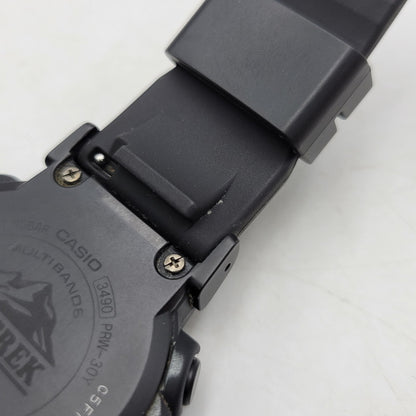 【中古品】【メンズ/レディース】 CASIO カシオ PRO TREK CLIMBER LINE TOUGH SOLAR DIGITAL WATCH PRW-30Y プロトレック クライマーライン タフソーラー デジタル 腕時計 197-250628-as-10-izu サイズ：51.6 × 45.2 × 12.3 mm カラー：ブラック 万代Net店