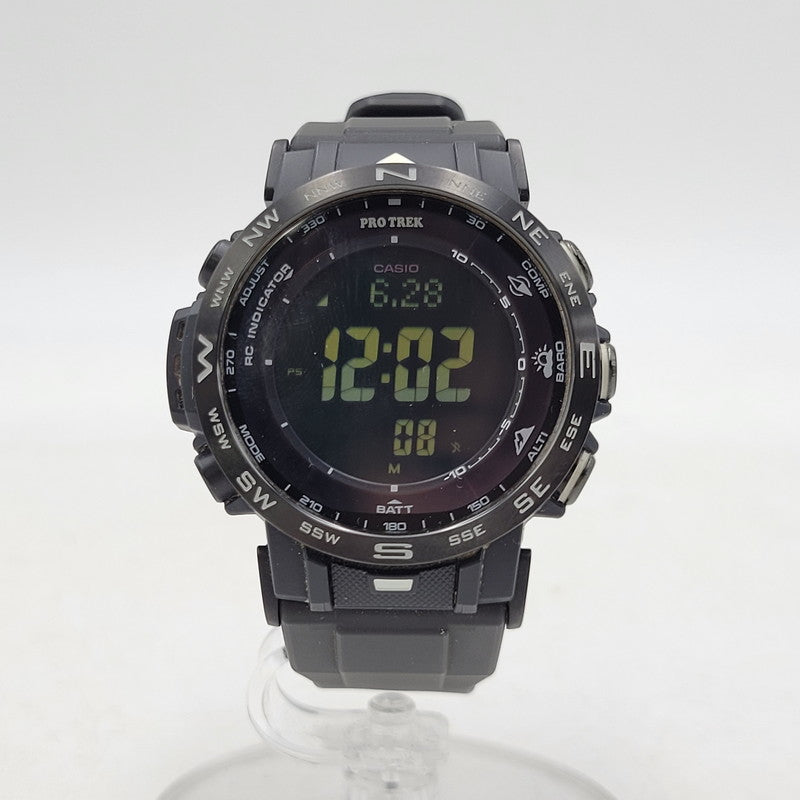 【中古品】【メンズ/レディース】 CASIO カシオ PRO TREK CLIMBER LINE TOUGH SOLAR DIGITAL WATCH PRW-30Y プロトレック クライマーライン タフソーラー デジタル 腕時計 197-250628-as-10-izu サイズ：51.6 × 45.2 × 12.3 mm カラー：ブラック 万代Net店