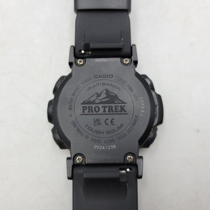 【中古品】【メンズ/レディース】 CASIO カシオ PRO TREK CLIMBER LINE TOUGH SOLAR DIGITAL WATCH PRW-30Y プロトレック クライマーライン タフソーラー デジタル 腕時計 197-250628-as-10-izu サイズ：51.6 × 45.2 × 12.3 mm カラー：ブラック 万代Net店