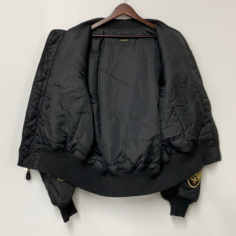 【中古品】【メンズ】 24KARATS×ALPHA INDUSTRIES トゥエンティーフォーカラッツ×アルファインダストリーズ MA-1 FLIGHT JACKET エムエーワン フライトジャケット アウター 長袖 142-250626-ma-01-izu サイズ：2XL カラー：BLACK 万代Net店