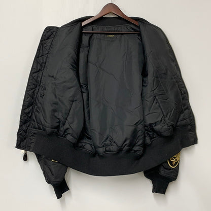 【中古品】【メンズ】 24KARATS×ALPHA INDUSTRIES トゥエンティーフォーカラッツ×アルファインダストリーズ MA-1 FLIGHT JACKET エムエーワン フライトジャケット アウター 長袖 142-250626-ma-01-izu サイズ：2XL カラー：BLACK 万代Net店