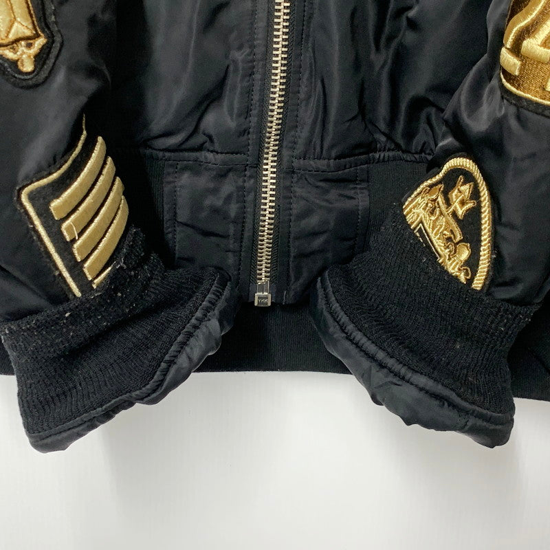 【中古品】【メンズ】 24KARATS×ALPHA INDUSTRIES トゥエンティーフォーカラッツ×アルファインダストリーズ MA-1 FLIGHT JACKET エムエーワン フライトジャケット アウター 長袖 142-250626-ma-01-izu サイズ：2XL カラー：BLACK 万代Net店