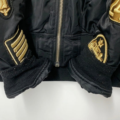 【中古品】【メンズ】 24KARATS×ALPHA INDUSTRIES トゥエンティーフォーカラッツ×アルファインダストリーズ MA-1 FLIGHT JACKET エムエーワン フライトジャケット アウター 長袖 142-250626-ma-01-izu サイズ：2XL カラー：BLACK 万代Net店