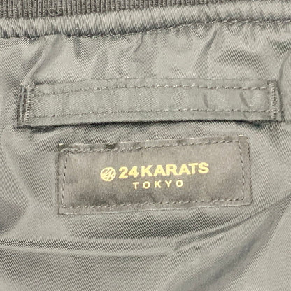 【中古品】【メンズ】 24KARATS×ALPHA INDUSTRIES トゥエンティーフォーカラッツ×アルファインダストリーズ MA-1 FLIGHT JACKET エムエーワン フライトジャケット アウター 長袖 142-250626-ma-01-izu サイズ：2XL カラー：BLACK 万代Net店