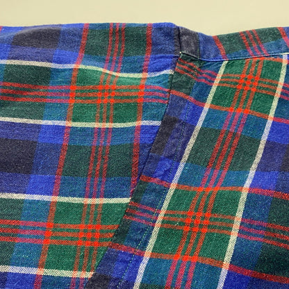【中古品】【メンズ】 Polo by Ralph Lauren ポロバイラルフローレン BLAIRE 90S LS BD CHECK SHIRT ブレア 90年代 ロングスリーブ ボタンダウンチェックシャツ トップス 長袖 146-250627-ma-18-izu サイズ：XXL カラー：青系マルチ 万代Net店