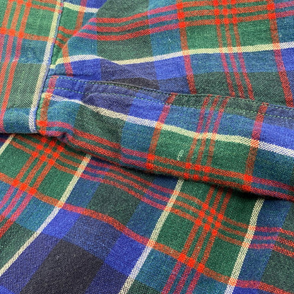 【中古品】【メンズ】 Polo by Ralph Lauren ポロバイラルフローレン BLAIRE 90S LS BD CHECK SHIRT ブレア 90年代 ロングスリーブ ボタンダウンチェックシャツ トップス 長袖 146-250627-ma-18-izu サイズ：XXL カラー：青系マルチ 万代Net店