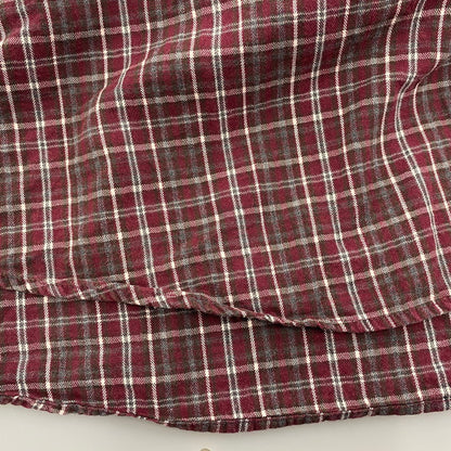 【中古品】【メンズ】 CHAPS RALPH LAUREN チャップスラルフローレン LS BD CHECK SHIRT ロングスリーブ ボタンダウン チェックシャツ 長袖 トップス 146-250627-as-33-izu サイズ：XXL カラー：レッド系 万代Net店